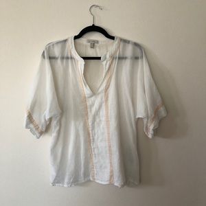 White Sheer JCrew blouse